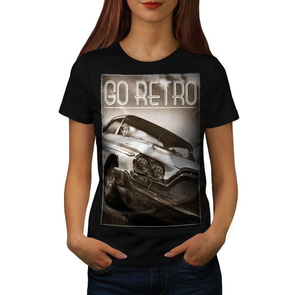 Go Retro Car Womens T-Shirt
