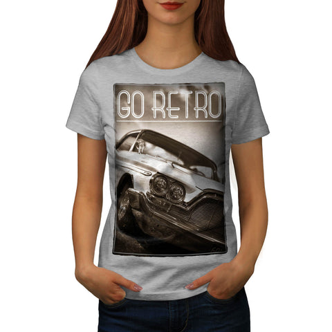 Go Retro Car Womens T-Shirt