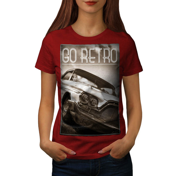Go Retro Car Womens T-Shirt