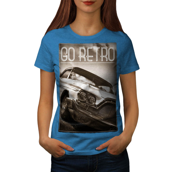 Go Retro Car Womens T-Shirt