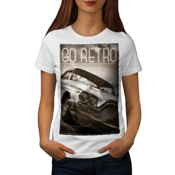 Go Retro Car Womens T-Shirt