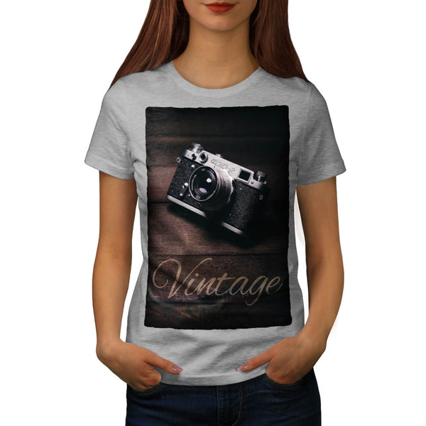 Vintage Foto Camera Womens T-Shirt