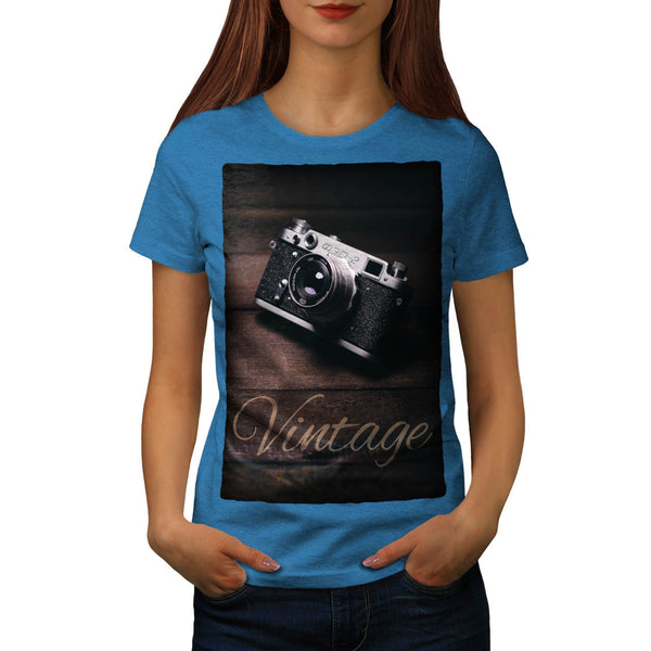 Vintage Foto Camera Womens T-Shirt