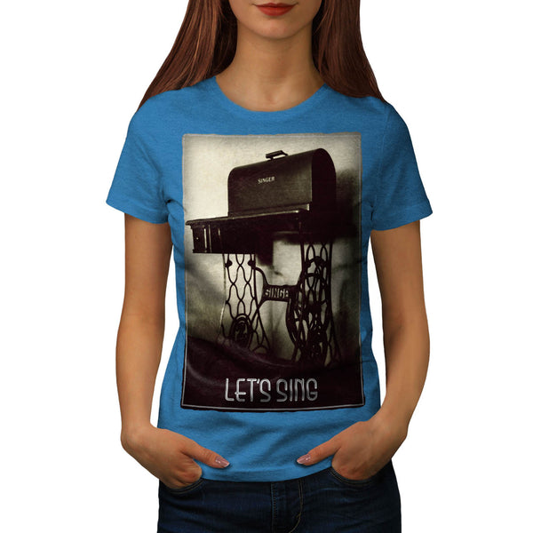 Singer Sewing Machine Womens T-Shirt