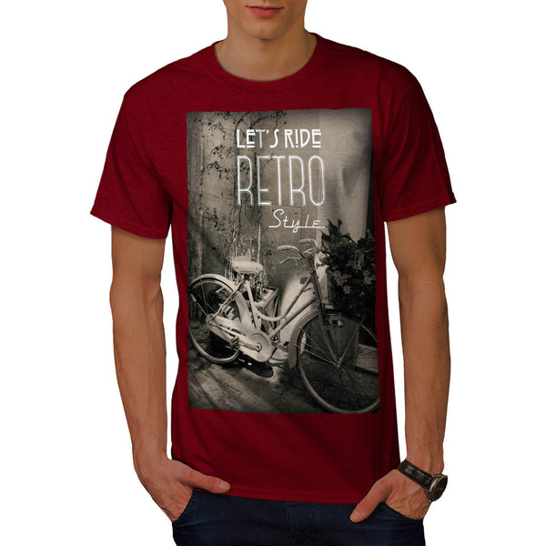 Retro Bike Foto Mens T-Shirt
