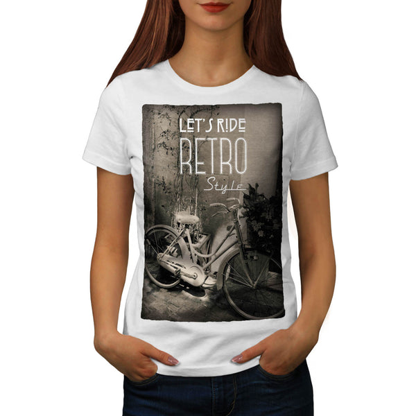Retro Bike Foto Womens T-Shirt