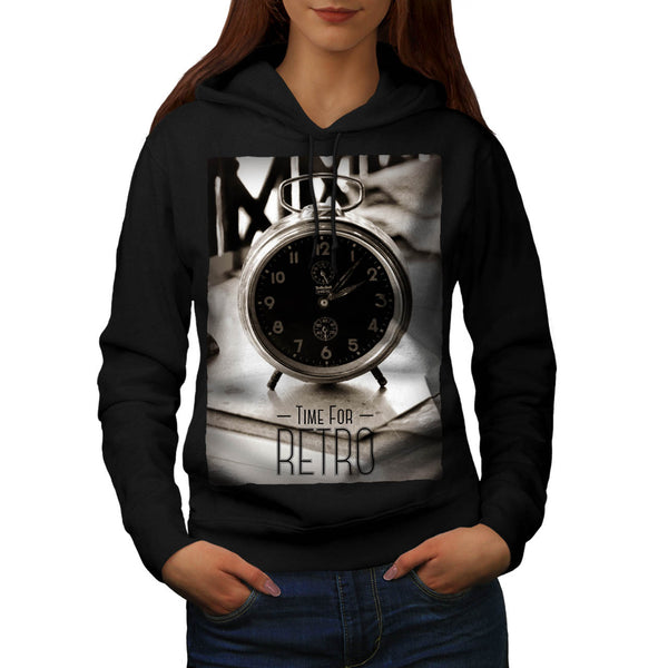 Retro Old Watch Womens Hoodie