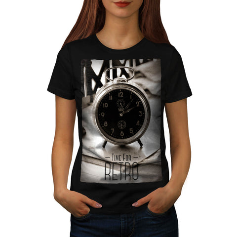 Retro Old Watch Womens T-Shirt