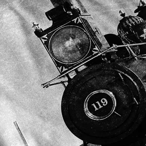 Retro Train Picture Mens T-Shirt
