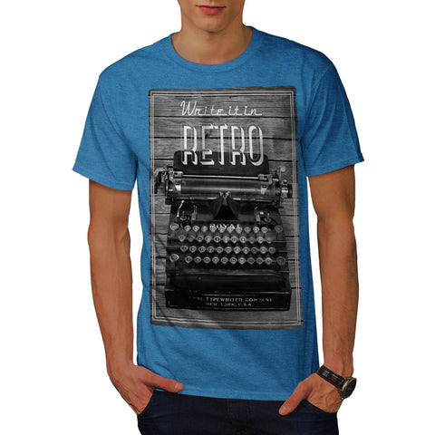Retro Typewriter Mens T-Shirt