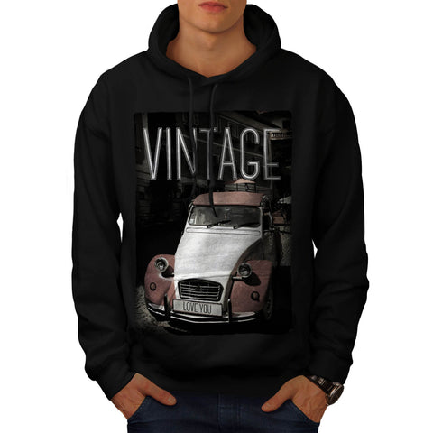Old Retro Car Mens Hoodie