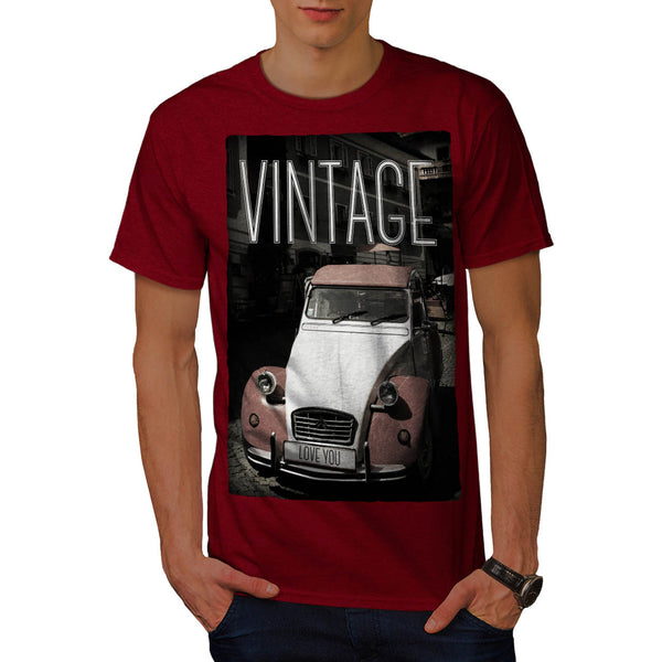 Old Retro Car Mens T-Shirt