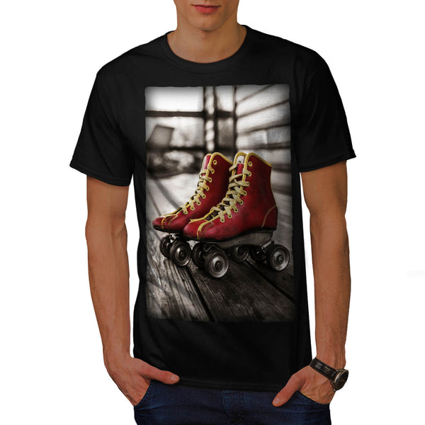 Retro Roller Blades Mens T-Shirt