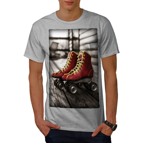 Retro Roller Blades Mens T-Shirt