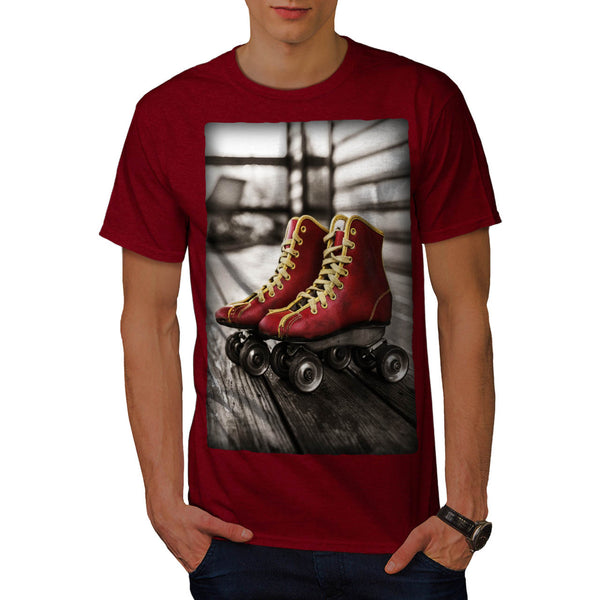 Retro Roller Blades Mens T-Shirt