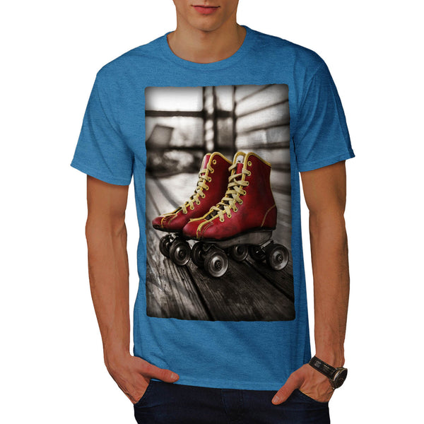 Retro Roller Blades Mens T-Shirt