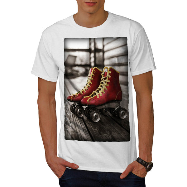 Retro Roller Blades Mens T-Shirt