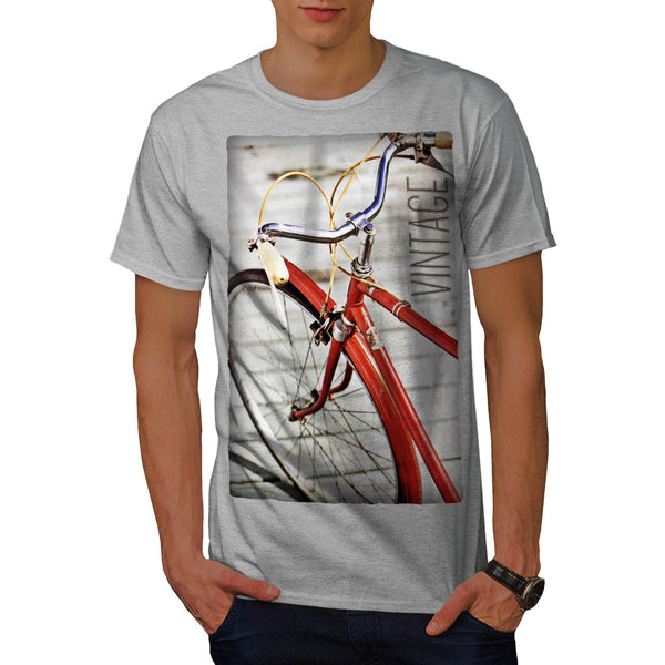 Vintage Red Bike Mens T-Shirt