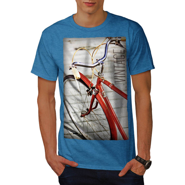 Vintage Red Bike Mens T-Shirt