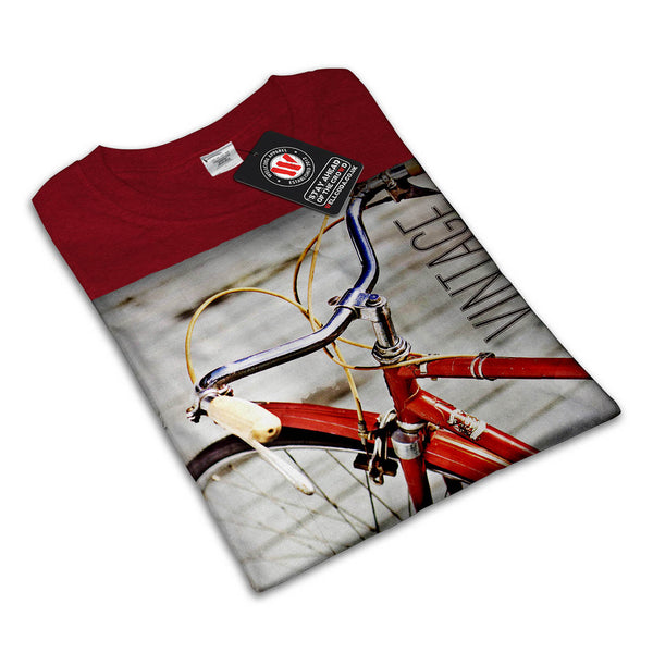 Vintage Red Bike Mens T-Shirt