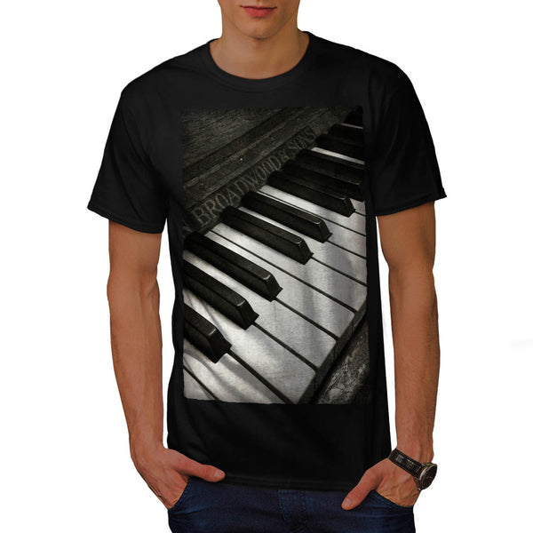 Vintage Old Piano Mens T-Shirt