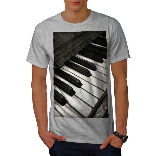 Vintage Old Piano Mens T-Shirt