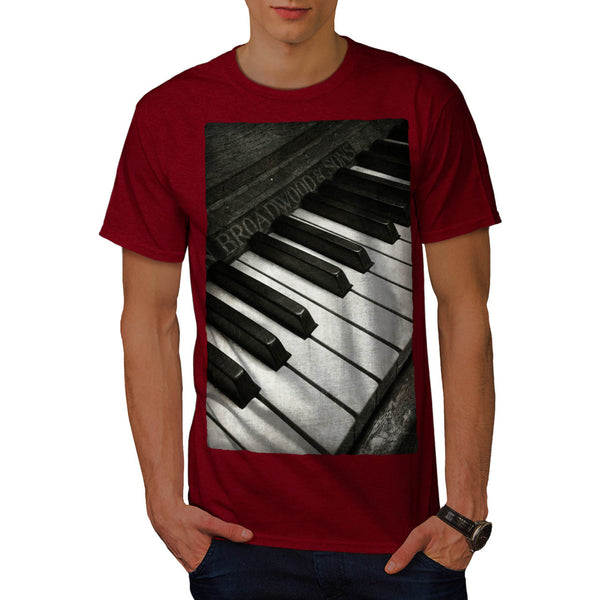 Vintage Old Piano Mens T-Shirt