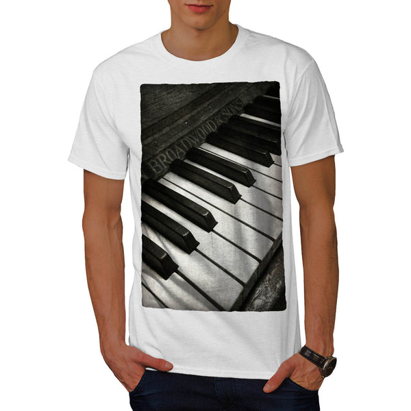 Vintage Old Piano Mens T-Shirt
