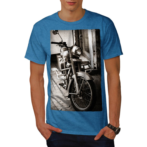 Old Retro Motorbike Mens T-Shirt
