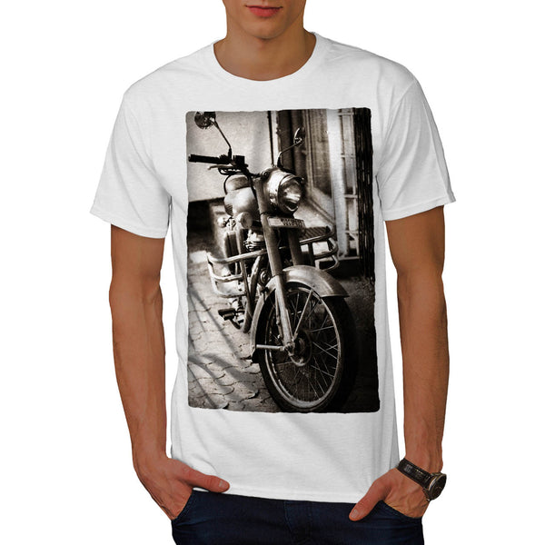 Old Retro Motorbike Mens T-Shirt