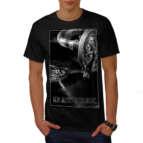 Vinyl Music Player Mens T-Shirt