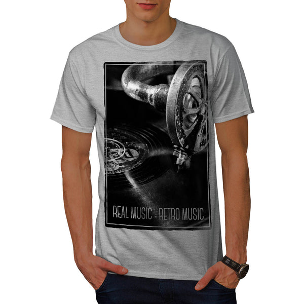 Vinyl Music Player Mens T-Shirt