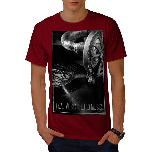 Vinyl Music Player Mens T-Shirt