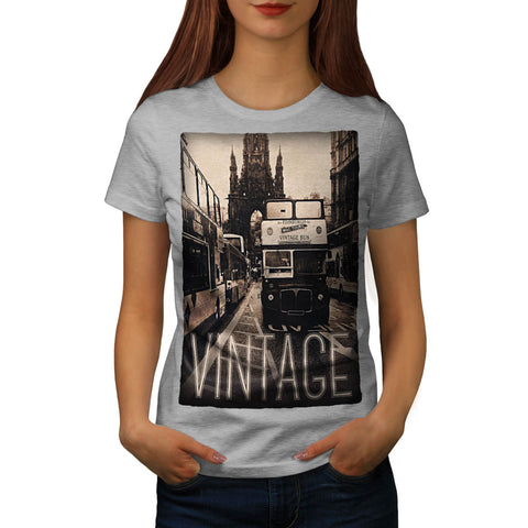 Old Vintage Bus Womens T-Shirt