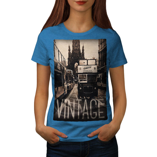 Old Vintage Bus Womens T-Shirt