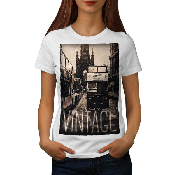 Old Vintage Bus Womens T-Shirt