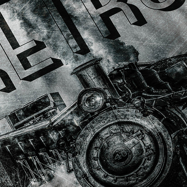 Retro Old Train Mens T-Shirt