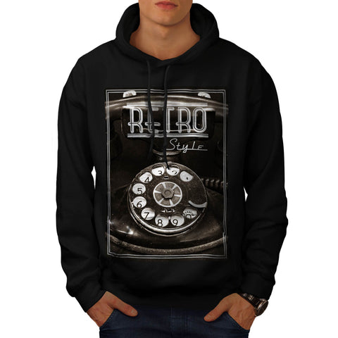 Retro Style Phone Mens Hoodie