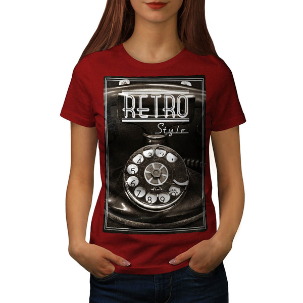 Retro Style Phone Womens T-Shirt