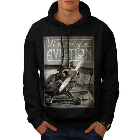Vintage Aviation Mens Hoodie