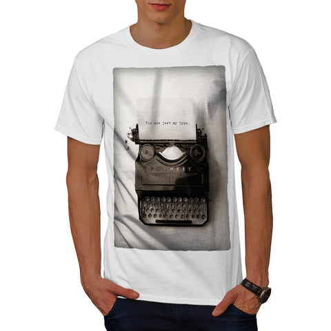 Retro Typewriter Mens T-Shirt
