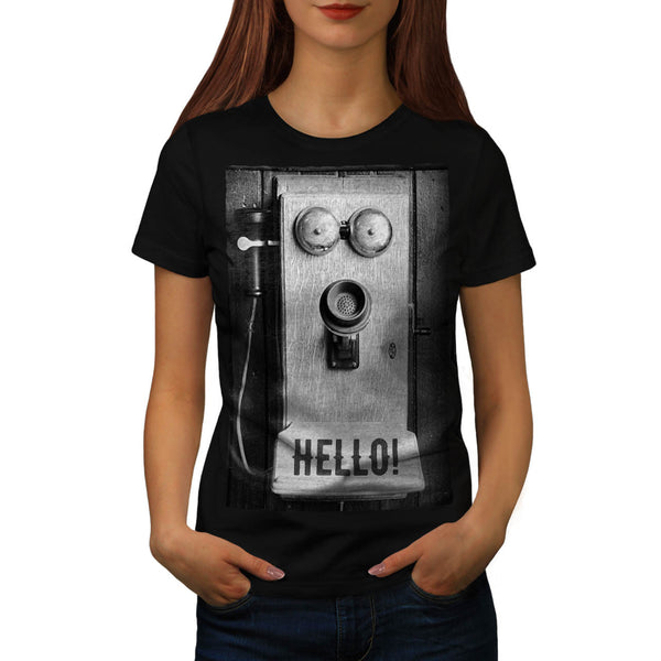 Retro Phone Womens T-Shirt