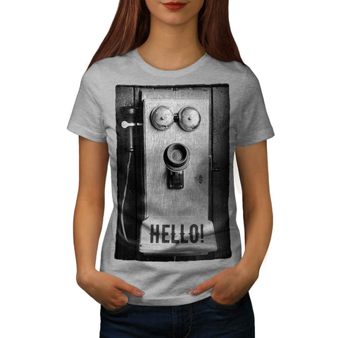 Retro Phone Womens T-Shirt