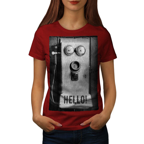 Retro Phone Womens T-Shirt