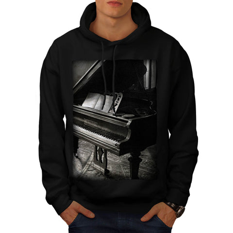 Vintage Piano Mens Hoodie