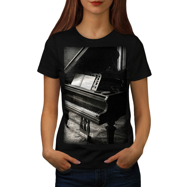 Vintage Piano Womens T-Shirt