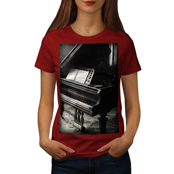 Vintage Piano Womens T-Shirt