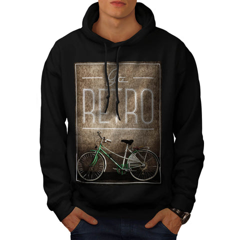Retro Bike Picture Mens Hoodie