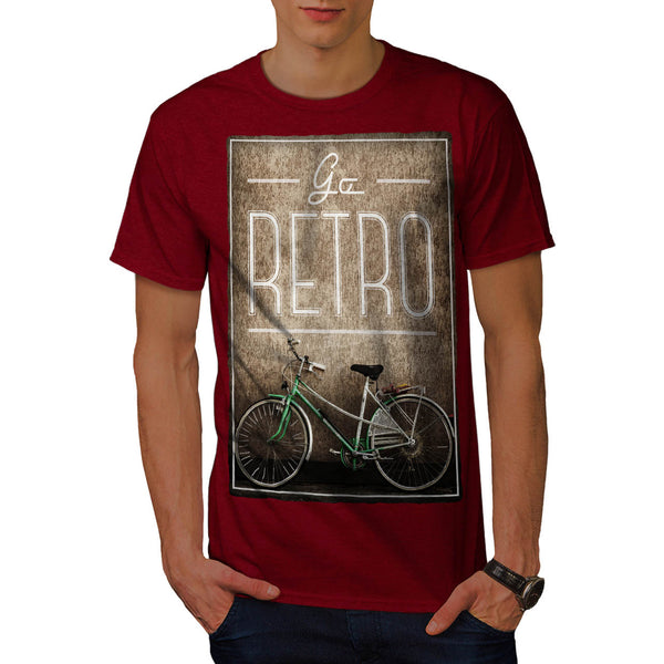 Retro Bike Picture Mens T-Shirt
