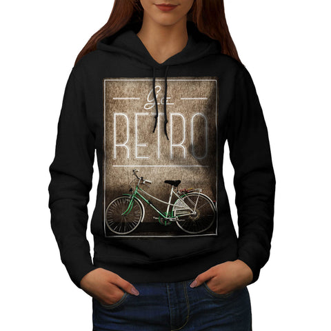 Retro Bike Picture Womens Hoodie